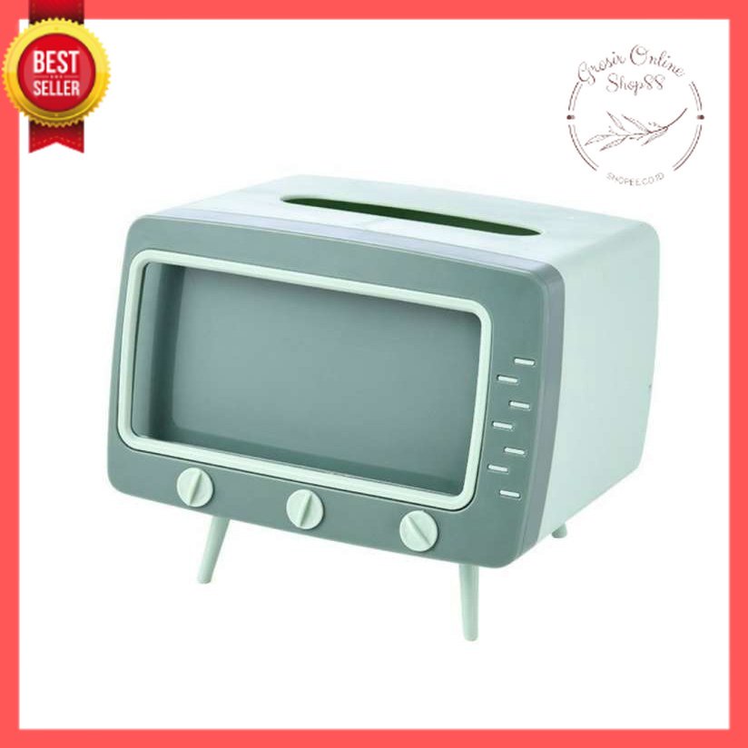 GOS -B310- Kotak Tissue Tv - Kotak Tisu Model TV BOX - Handphone Holder Tempat Tisu