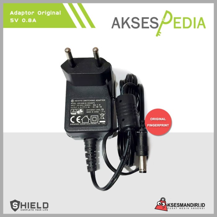 

[[JNT COD]] Adaptor Original Mesin Absensi 5V 0.8A