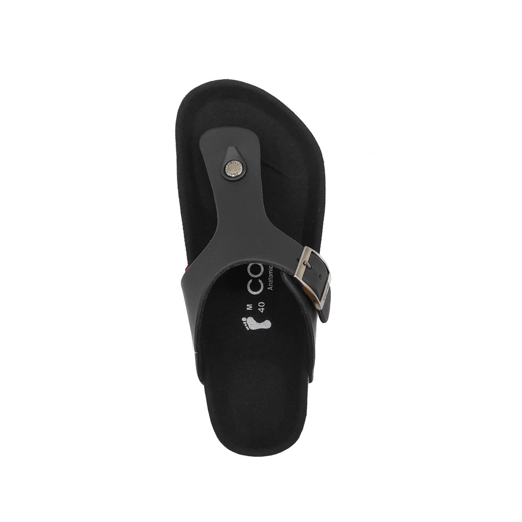 Carvil Benzo 01/02 Brown Black Stone Anatomic Footbed Sandal - Sandal Kasual Pria