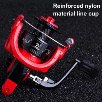 Reel Pancing Spinning 12+1 Ball Bearing dengan Gear Ratio 5.0:1 / Rell Rel Ril Riil Rill Gulungan Penggulung Kerek Kerekan Pancing Power Handle / Gulungan Pancing Plastik Gigi Tinggi Paling Kuat Cepat Lancar / Alat Pancing Ikan Gabus Nila Mas Kecil Besar