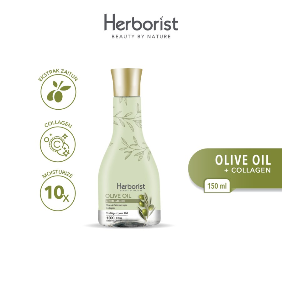 Minyak Zaitun Herborist Olive Oil Dengan Collagen 150ml