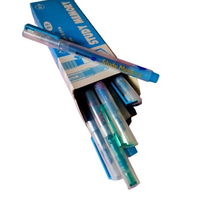 

P31 Stabilo/highlighter pen 1 lusin/12pcs warna biru TREND ヲ