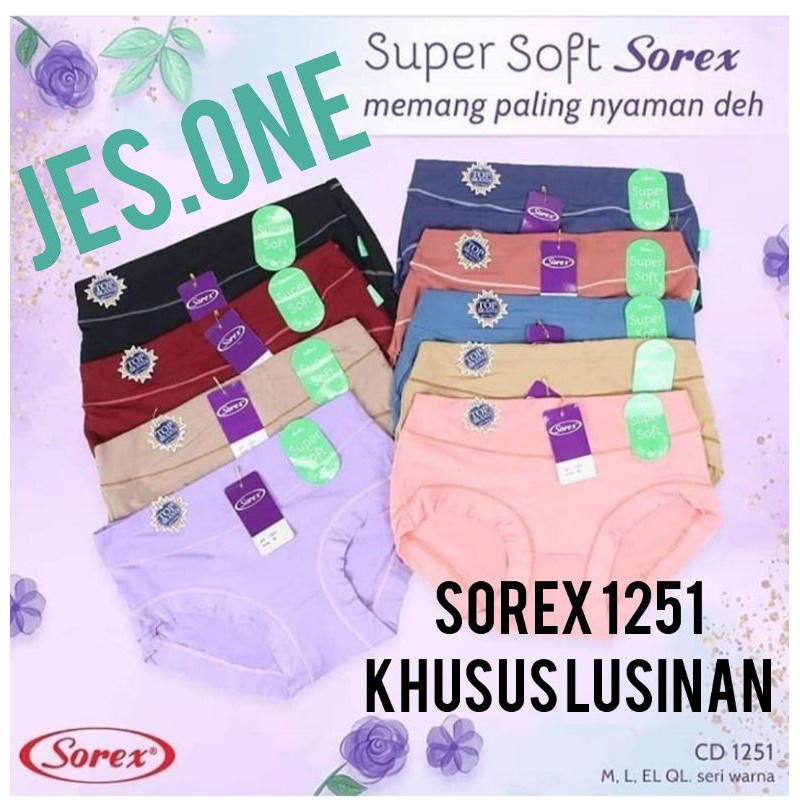 Grosir Sorex 1251 Khusus Lusinan 12pc Cd Basic Bahan Super Soft TOKO KEANULOVA