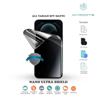 Anti Gores Jelly Hydrogel SPY Privacy Matte All Varian Custome Nano Ultra Shield Myroots Anti Spy - Glare Matte - Blue Ray