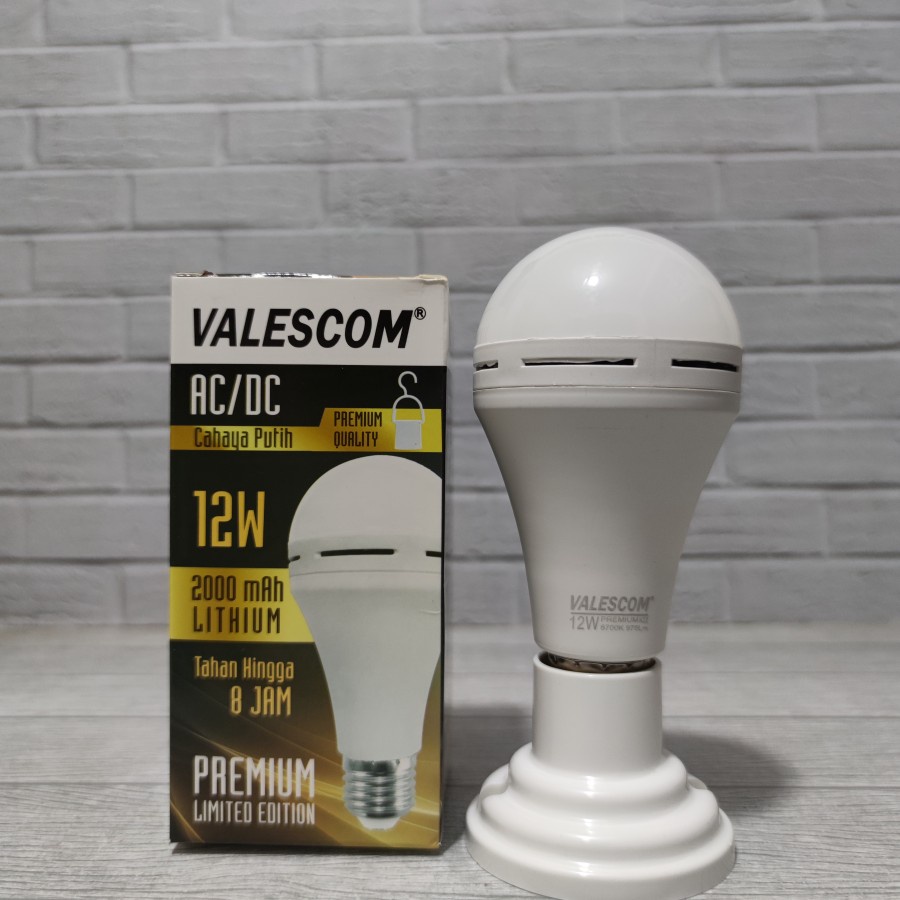 VALESCOM LAMPU EMERGENCY 12W AC DC LAMPU DARURAT LAMPU MAGIC GARANSI