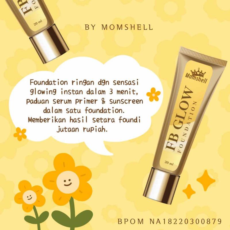 [READY SIAP KIRIM] FONDATION FBGLOW by MOMSHELL [yenbeautycare]