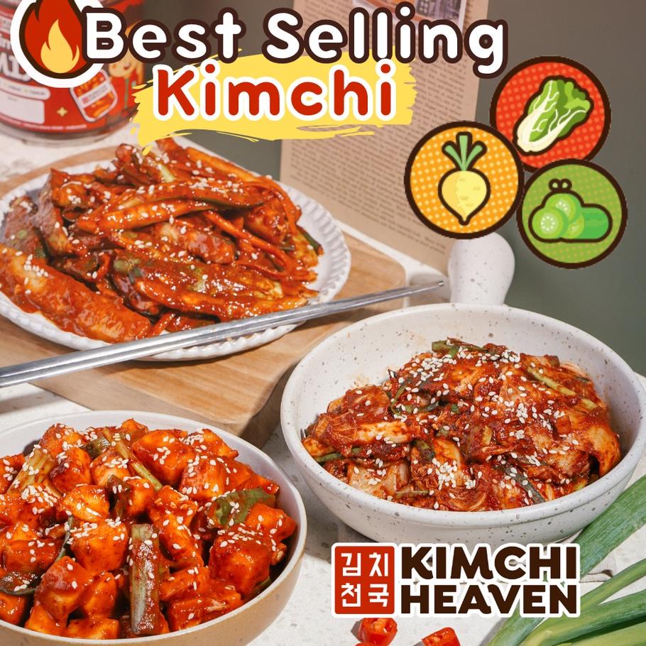 

❋ 800g Fresh Korean Kimchi in Jar Halal (Sawi / Lobak /Timun / Mix) Makanan Korea Halal Kimchi Korea Halal Korean Food Kfood Jajanan Cemilan Siap Saji Frozen Instant Murah Enak Premium ✹