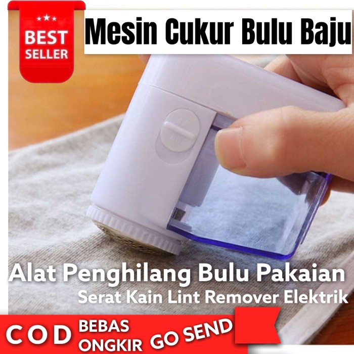 Alat Penghilang Bulu Baju Pakaian Serat Kain Lint Remover Elektrik