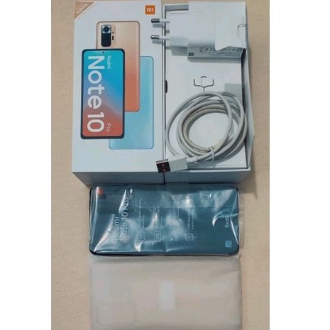 Redmi Note 10 pro 8/128 bekas seken second Glacier Blue Renot 10 Pro 8/128
