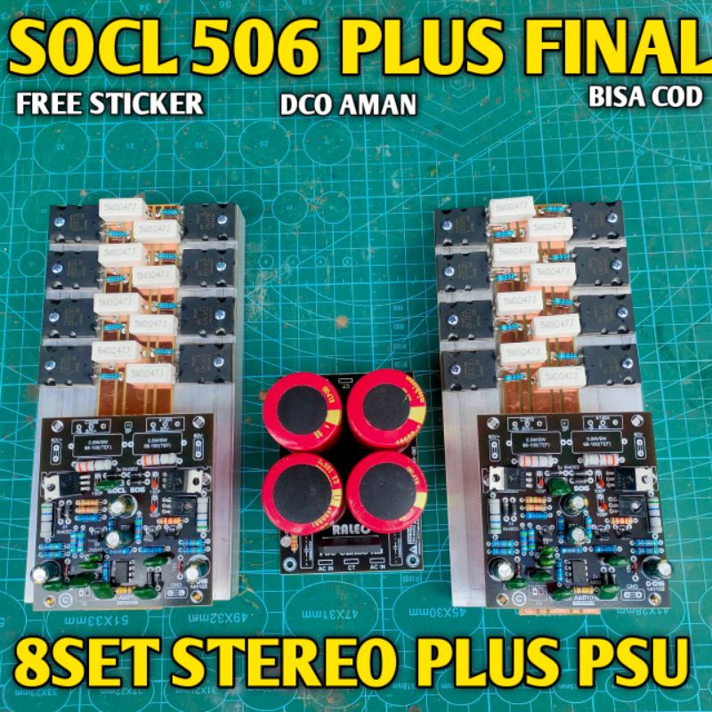 SOCL 506 PLUS FINAL udah sama kabel plus potensio DRIVER SOCL 506 STEREO 8set