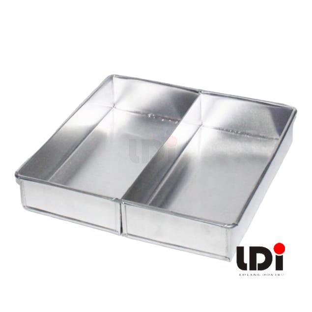 Loyang lapis Surabaya Ukuran 10x20x4  10x24x4 cm Sekat Dua Loyang Sepiku - SHLDI