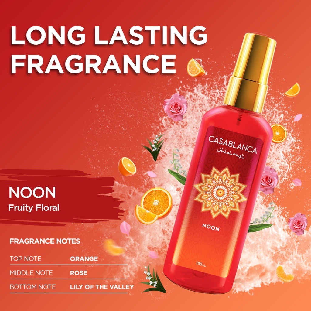 Casablanca Halal Mist | Parfum Halal Murah 100 ml