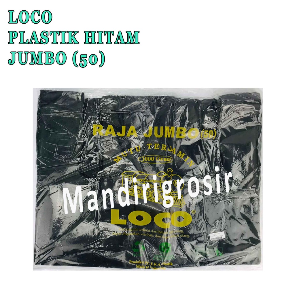 Kantong Plastik Hitam* Loco Plastik* Kantong Jumbo* 50pcs