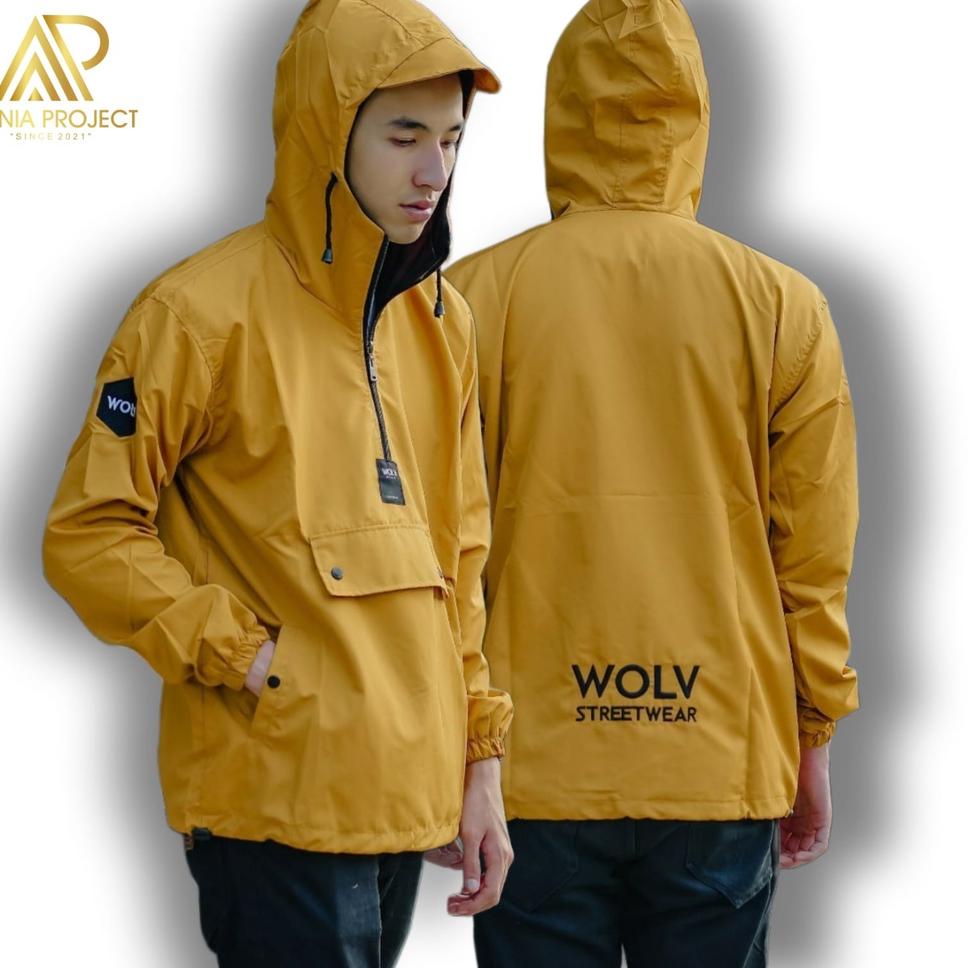 STOK TERBATAS Jaket Parasut Pria Waterproof Original Distro Wolv Bandung Jaket Pria Cagoule Jaket Er