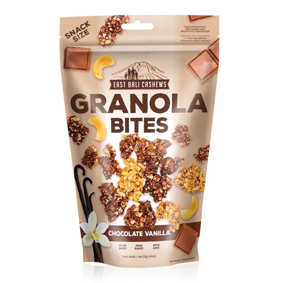 

2.2 East Bali Cashews Granola Bites Chocolate Vanilla 125 gram Top Seller