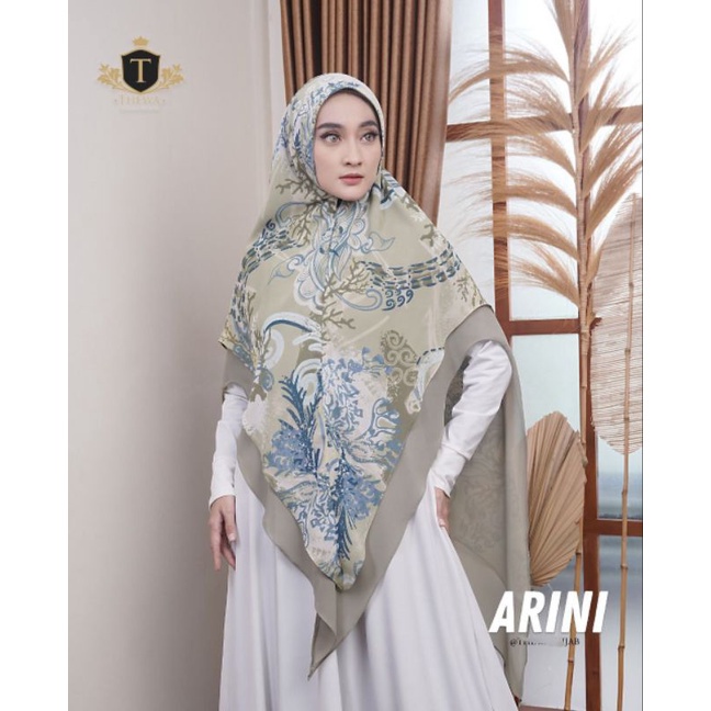 Hijab motif / khimar arini motif / thewa hijab / hijab printing / hijab dua layer / hijab syar'i mot