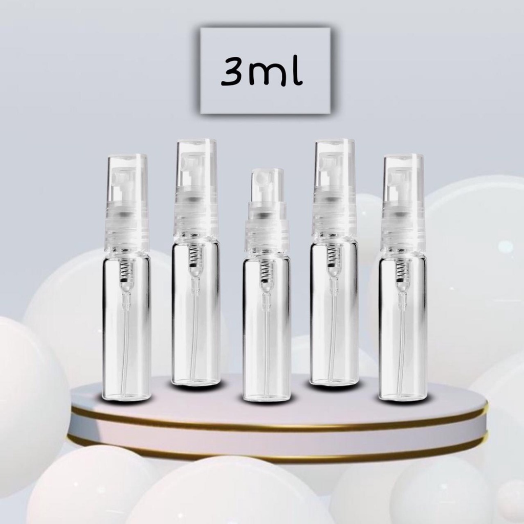 3ml sprayer Botol Vial 3ml/Botol Tester/Botol Vial Hitam Putih/Botol Parfum/Botol Sample/Vial Bottle