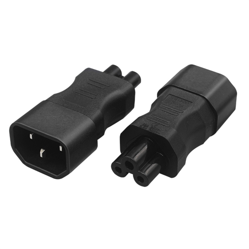 Zzz Adaptor Portable Male to Female C14 to C13 Adaptor C14 to C15/C14 Ke C5/C14 Ke C7 Adaptor Kabel Listrik Transfer Colokan ABS-mad