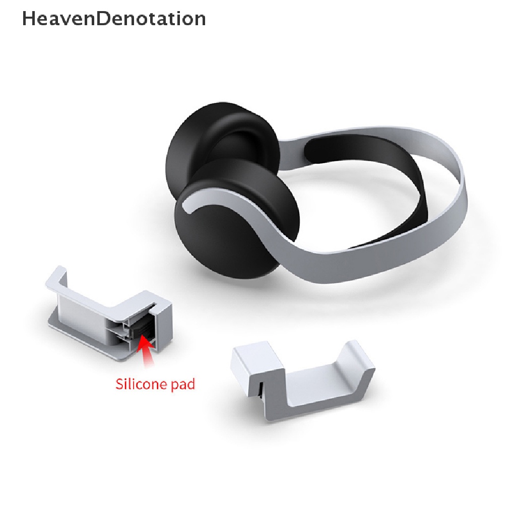 [HeavenDenotation] Headphone Dinding Mount Holder Gantungan Penyimpanan Berdiri Untuk PS5 Host Headset Dukungan Untuk Playstation Konsol Game Aksesoris HDV