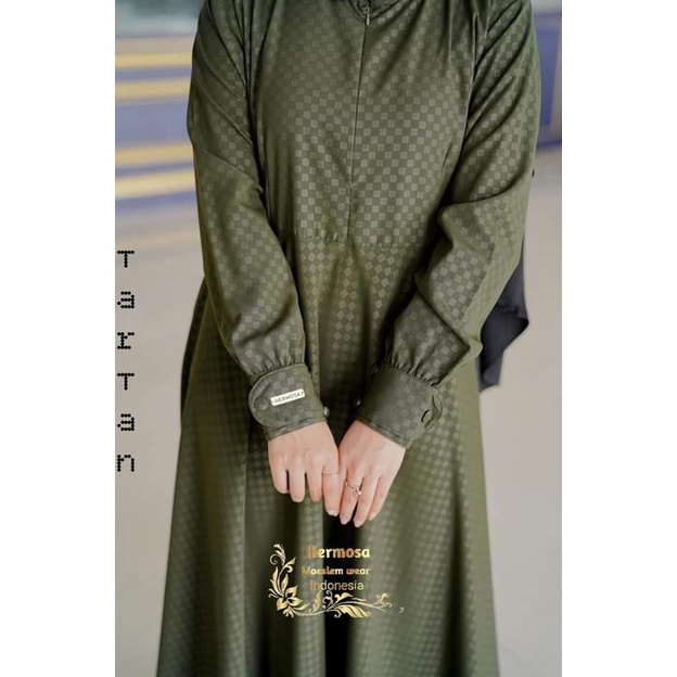 Gamis army/gamis warna army/gamis tartan army hermosa/gamis armi