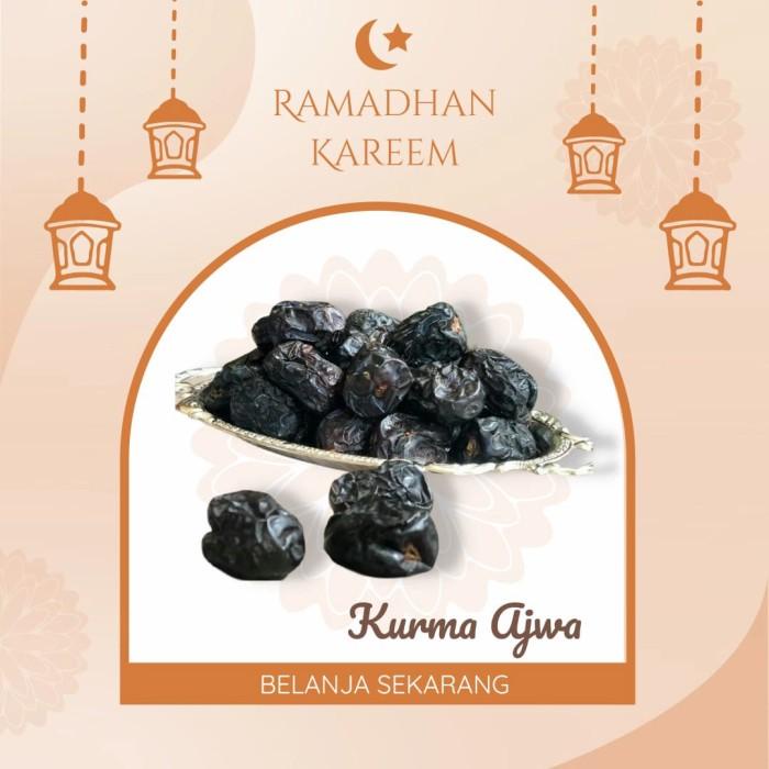 

Kurma Ajwa Aliyah Al Madinah 1Kg - Azwa Dates / Kurma Nabi - Original 054