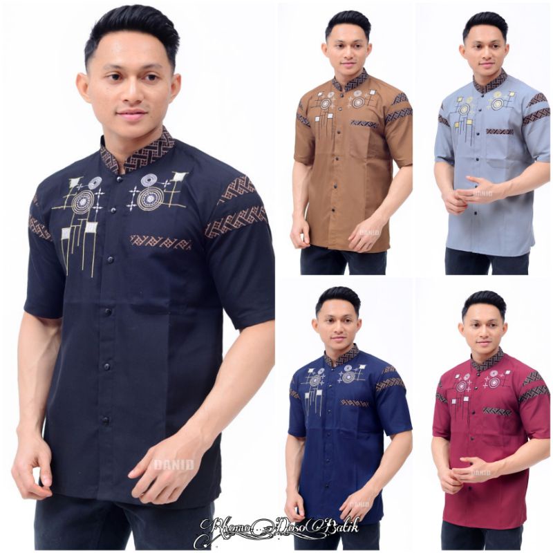 Baju Koko Kurta Dewasa Lengan Pendek Material Catton  Adem Serap Keringat