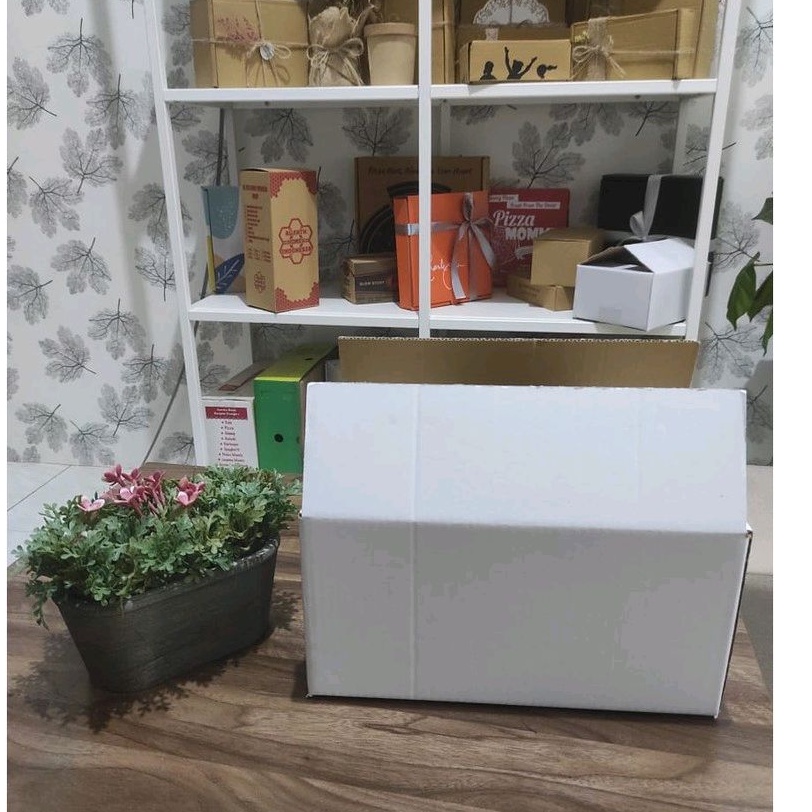 

Box 30x18x14 cm (Mutiara) Karton/kardus/packing/hampers/Polos