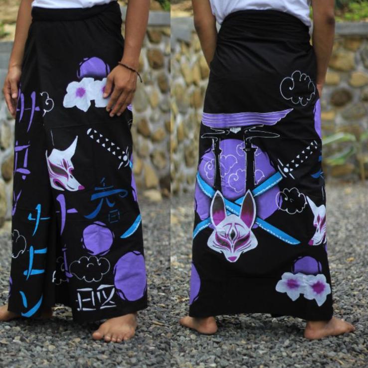 ☞ sarung batik lukis/sarung lukis astronot/sarung lukis naruto/sarung anime ✵