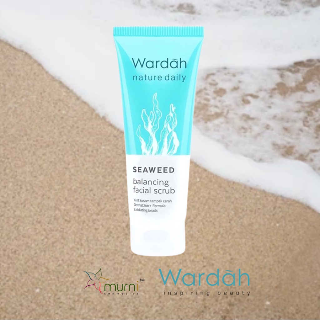 WARDAH NATURE DAILY SEAWEED BALANCING FACIAL SCRUB 60ML