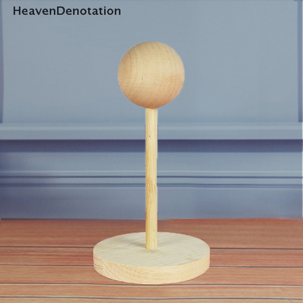 [HeavenDenotation] Boneka Wig Kayu Stand Untuk Boneka Wig Rambut Boneka Display Holder Kayu Stand Rack HDV