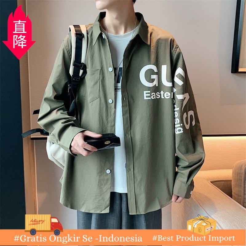 Kemeja Formal Pria     Pemuda  Panjang Lengan Kemeja  Hong Kong   Korea  mantel  Kemeja   Import Ber
