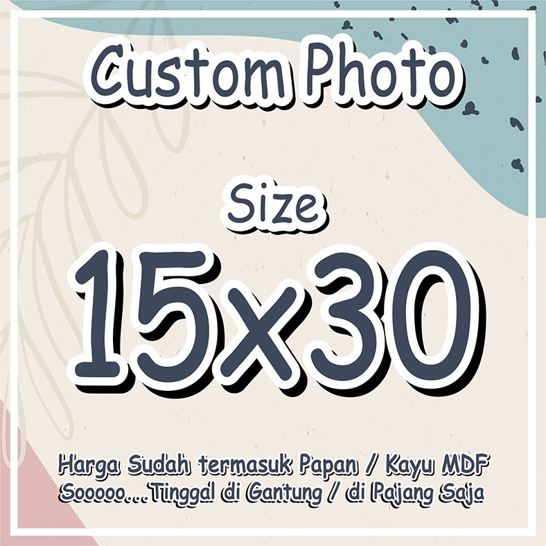 Cetak Foto Media Kayu Ukuran 15x30 cm Best Seller
