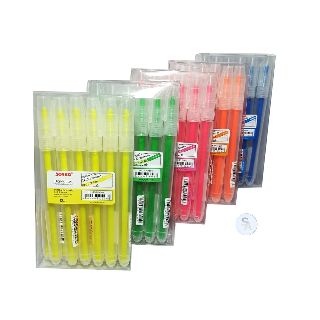 

JOYKO - Highlighter Penanda - Spidol Warna HL-73 - 78 - Pcs