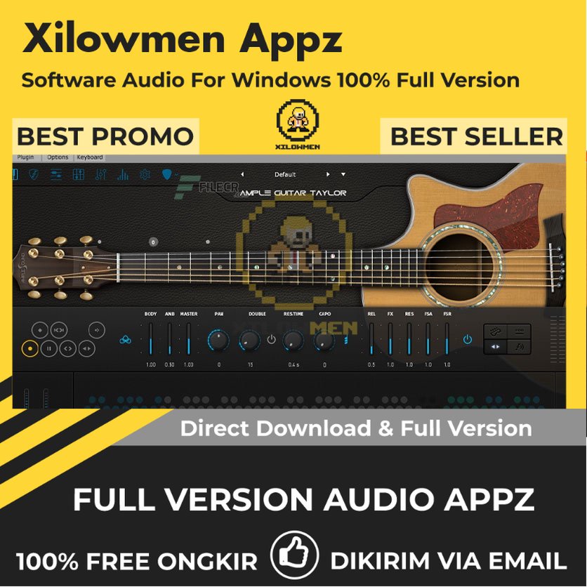 [Full Version] Ample Sound Ample Guitar T Pro Lifetime - instrumen gitar akustik untuk produksi musik