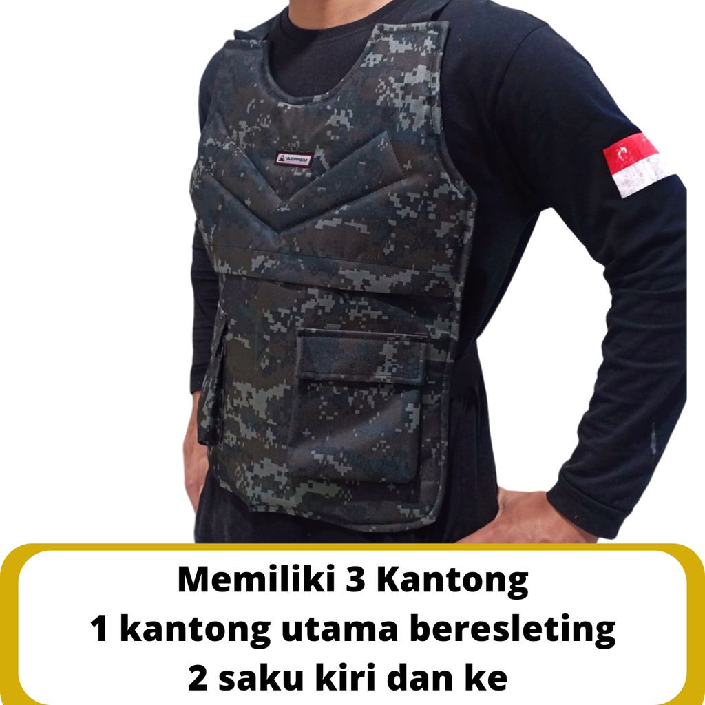 Rompi Motor Touring Kantong Banyak Body Protector