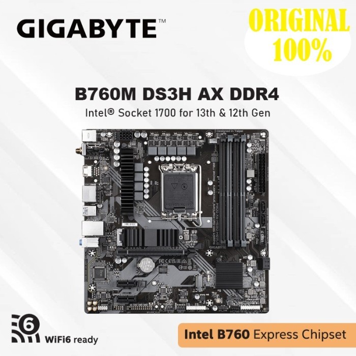 Motherboard Gigabyte B760M DS3H AX WIFi | Motherboard Intel Socket 1700