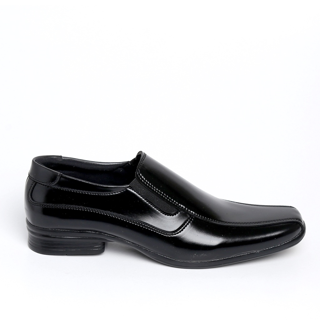 TR005 | Sepatu Slip On Hitam Tanpa Tali Pantofel Pria Casual Kerja Formal Kantor Original Laki | FORIND Terraforma