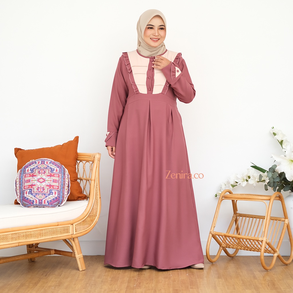 Zenira.Co Gamis Alesha Soft Purple-SOFT PURPLE