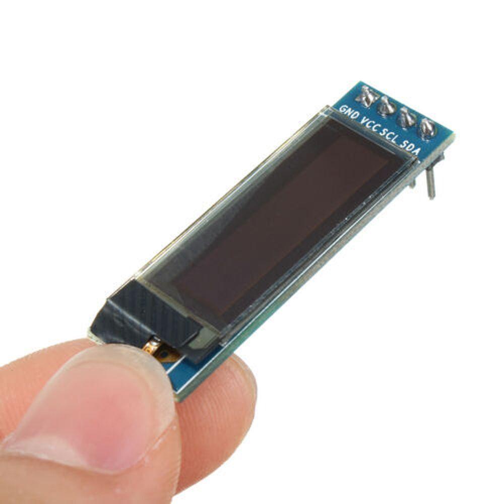 Agustin 0.91 inch OLED Modul Putih/Biru IIC Komunikasi SSD1306 OLED 128X32 Elektronik Pintar Penerangan Sendiri LCD Display Module