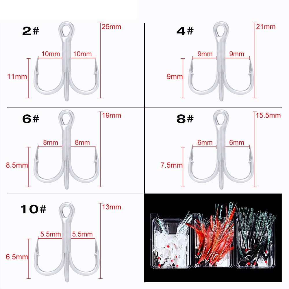 Triple Hook Mata kail Boxsz012