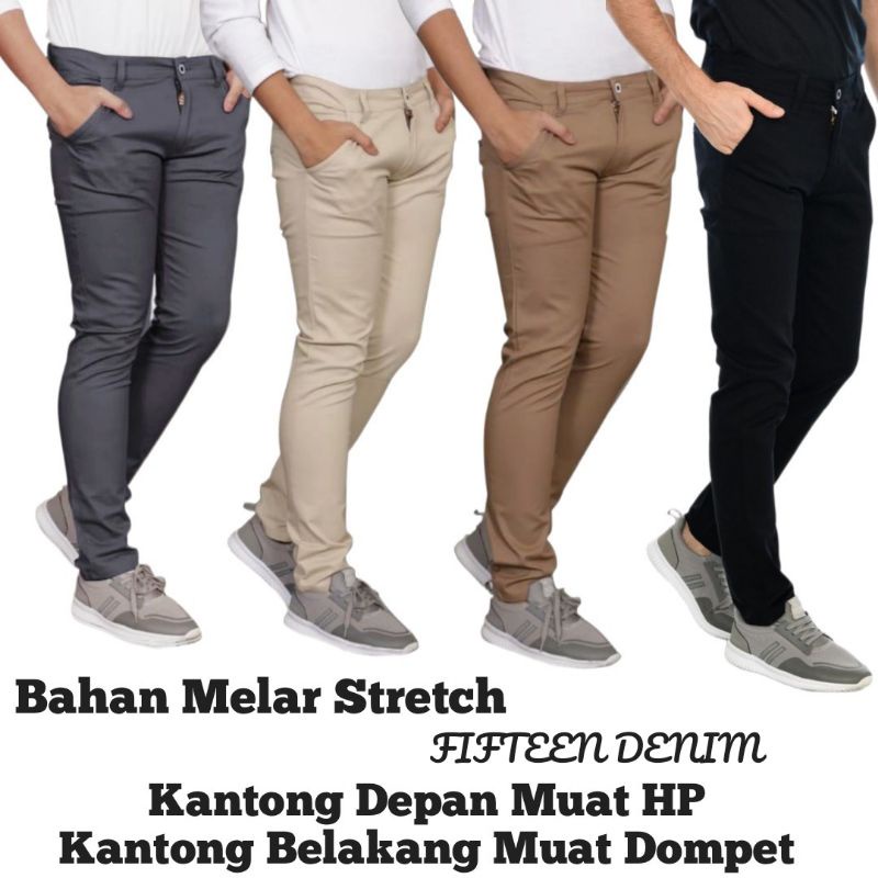 CELANA PANJANG CHINO POLOS CASUAL PRIA PREMIUM QUALITY BY RAF OFFICIALL