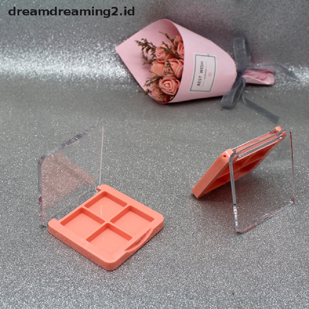 (dream) Kosong 4kisi Makeup DIY Palet Eyeshadow Transparan Lip Blush Pressed Box.