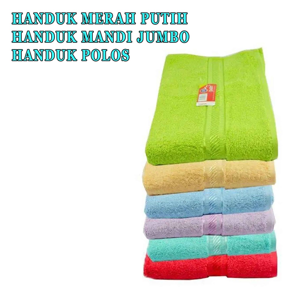 Handuk Mandi Jumbo* Handuk Merah Putih* Handuk Polos