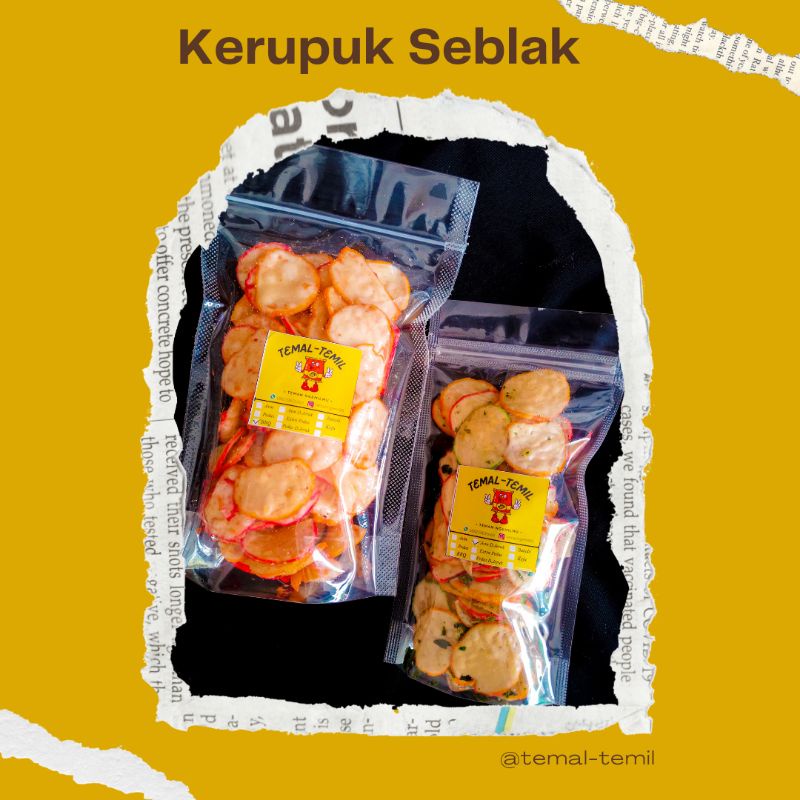 

Kerupuk Seblak Kering Ngeunah Pedas Gurih