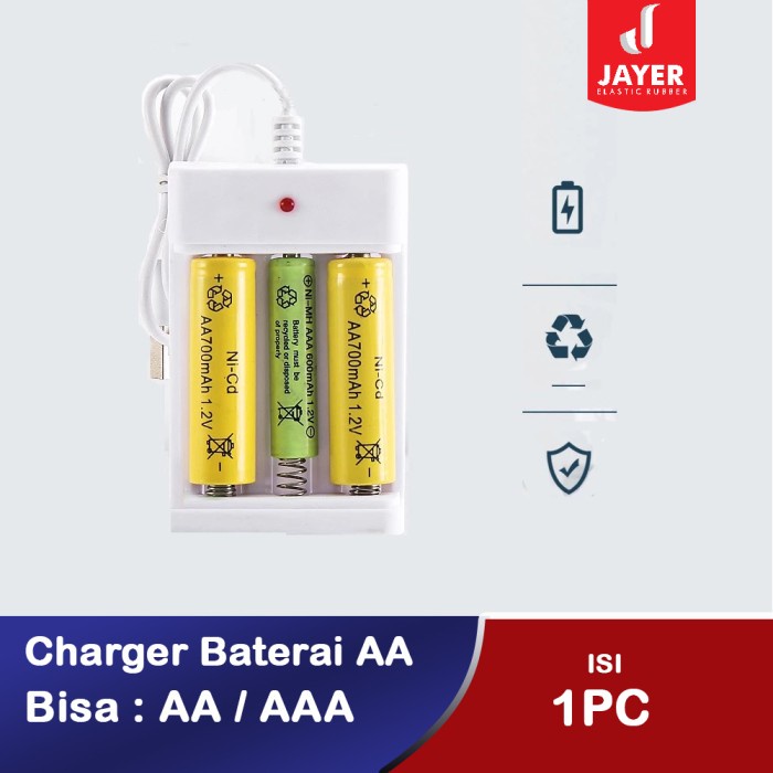 Holder Charger Batu Baterai A2 / A3 isi 3 Slot / Casan Batre