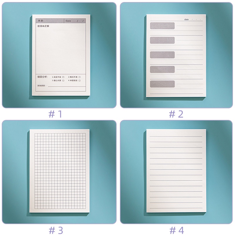 50lembar Simple Multifungsi Sticky Notes Siswa Kertas Catatan Sobek