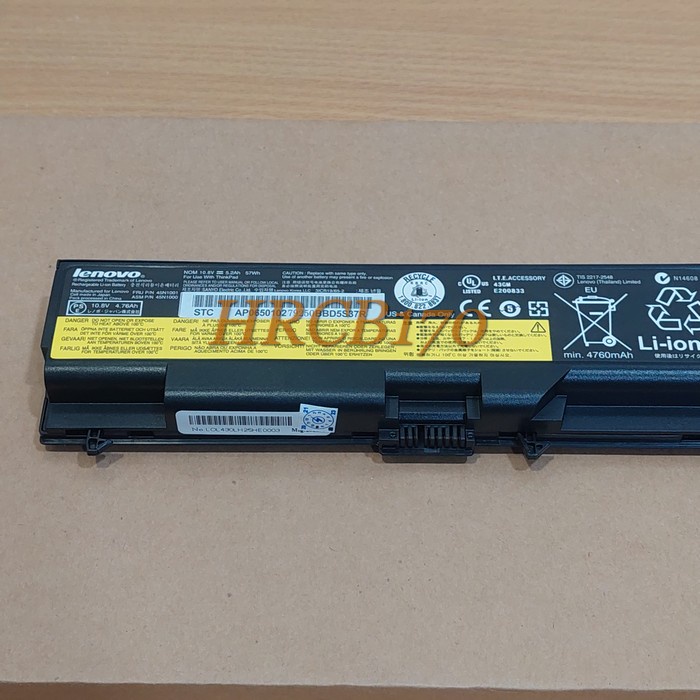 Baterai Batre Laptop Lenovo ThinkPad T430 T410 T420 T510 -NEW