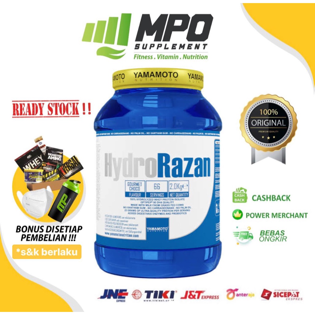Yamamoto Nutrition Hydro Razan 2kg Hydrolyzed Whey Protein Shake