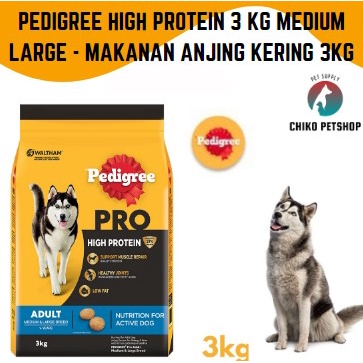 Pedigree Pro High Protein Adult Medium&amp;Large Breed 3kg