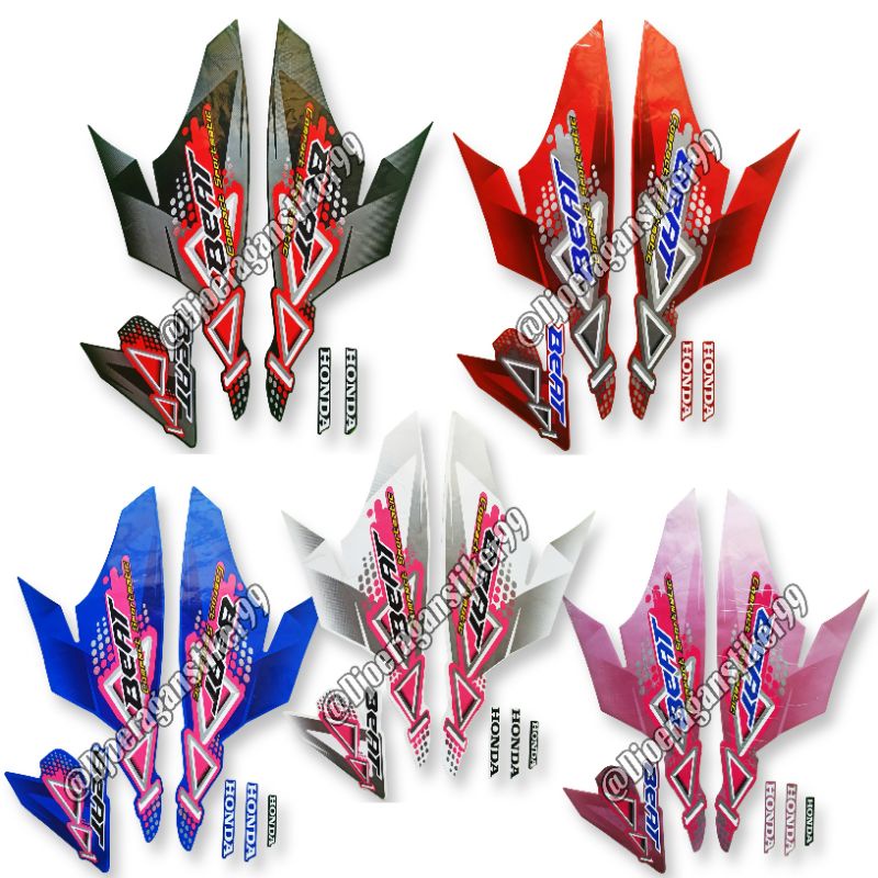 STRIPING BEAT 2011, LIS STIKER MOTOR HONDA BEAT KARBU 2011. STIKER BODY MOTOR  BEAT 2011 BEAT KARBU,